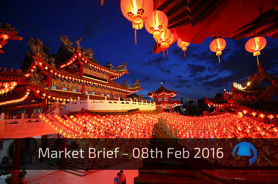 Read more about the article Market Brief – Monday 8th February 2016