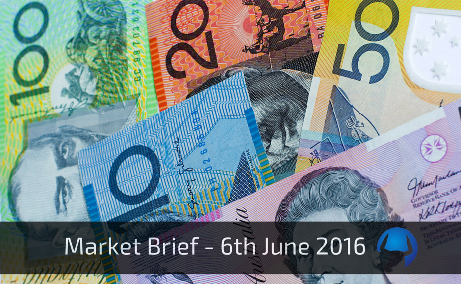 Read more about the article Market Brief – Monday 6th June 2016