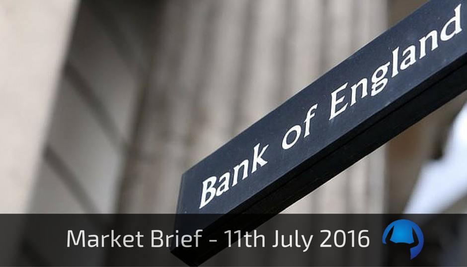 Read more about the article Market Brief – Monday 11th July 2016