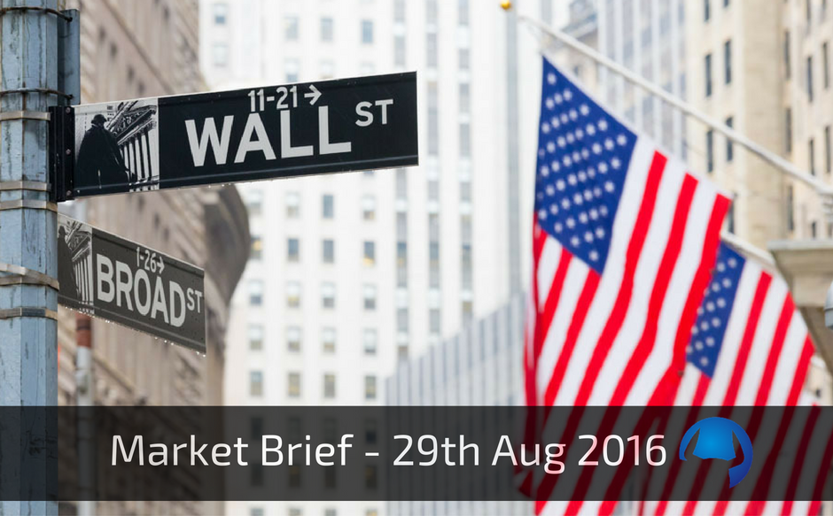 Read more about the article Market Brief – Monday 29th August 2016