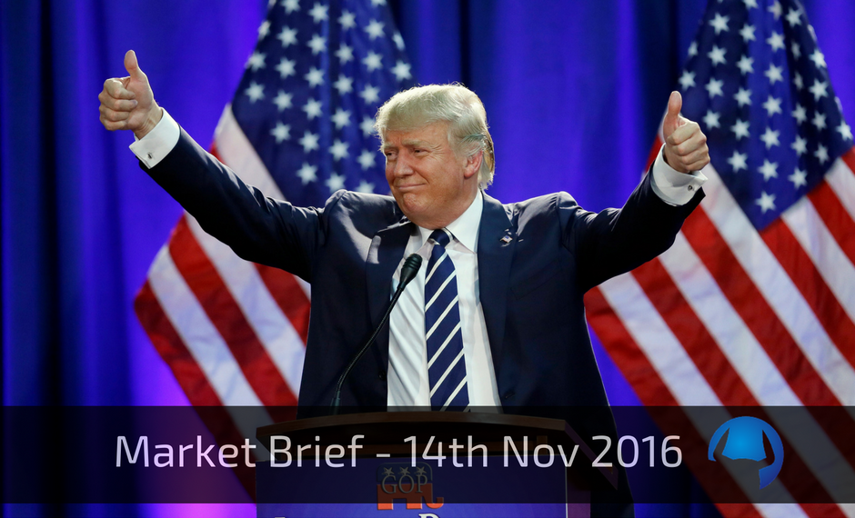 Read more about the article Market Brief – Monday 14th November 2016