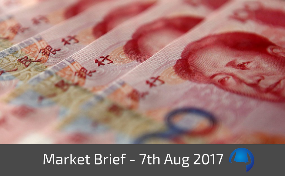 Read more about the article Market Brief – Monday 7th August 2017