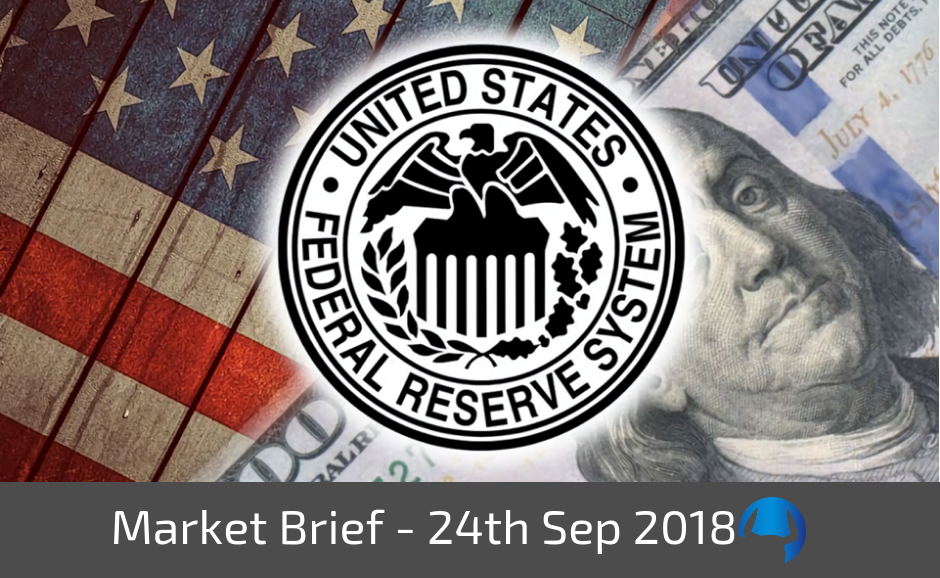 Read more about the article Market Brief – Monday 24th September 2018