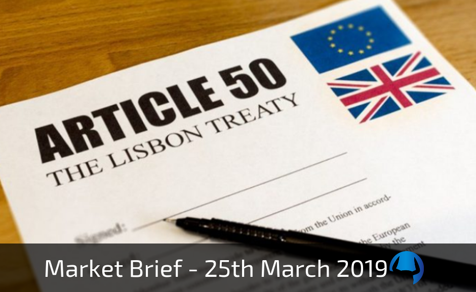 Read more about the article Market Brief – Monday 25th March 2019