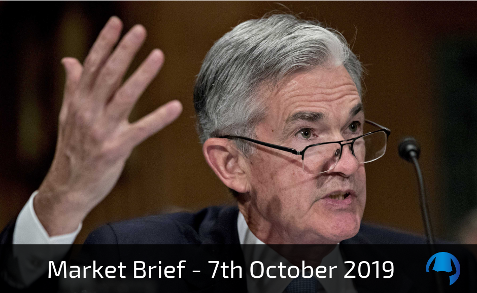 Read more about the article Market Brief – Monday 7th October 2019