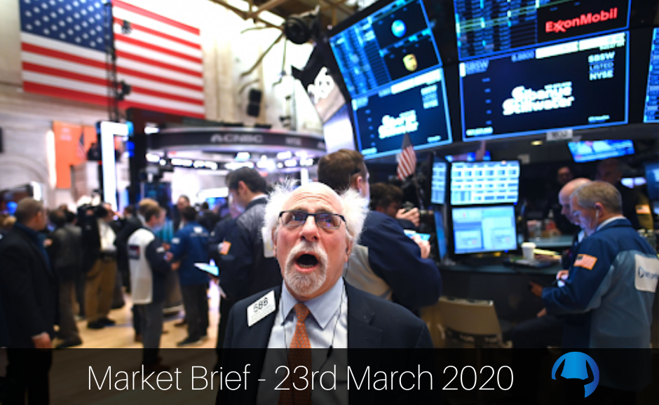 Read more about the article Market Brief – Monday 23rd March 2020